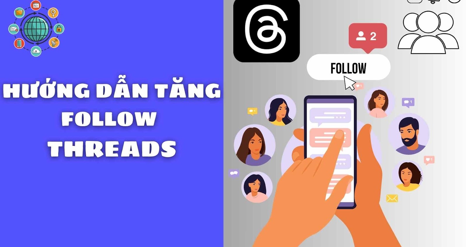 tăng follow threads