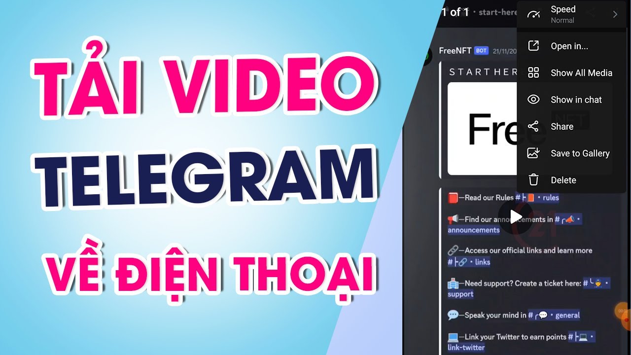 Hướng dẫn cách tải video telegram thành công đơn giản nhất